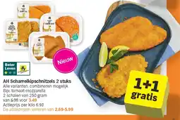 Albert Heijn AH Scharrelkipschnitzels 2 stuks aanbieding