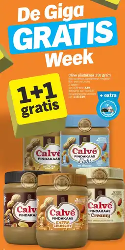 Albert Heijn Calvé pindakaas 350 gram aanbieding
