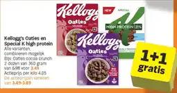 Albert Heijn Kellogg's Oaties en Special K high protein aanbieding