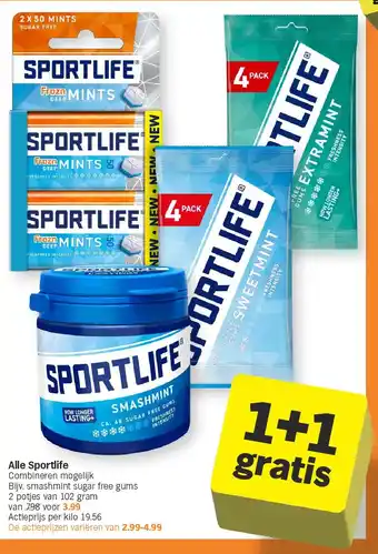 Albert Heijn Alle Sportlife aanbieding