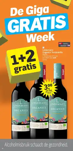 Albert Heijn Lindeman's Organics Tempranillo aanbieding