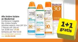 Albert Heijn Alle Ambre Solaire en Biodermal aanbieding