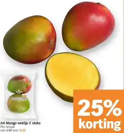 Albert Heijn AH Mango eetrijp 2 stuks aanbieding
