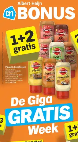 Albert Heijn Pauwels knijpflessen aanbieding