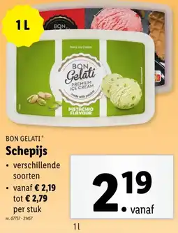 Lidl BON GELATI Schepijs aanbieding