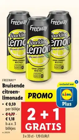 Lidl Bruisende citroen-limonade aanbieding