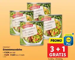 Lidl FRESHONA Groentemacedoine aanbieding