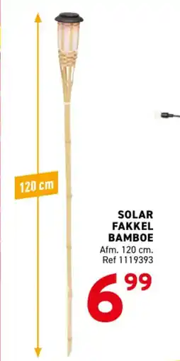 Trafic Solar fakkel bamboe aanbieding
