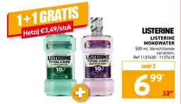 Trafic Listerine mondwater aanbieding