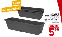 Trafic Set van 3 balkonbakken aanbieding
