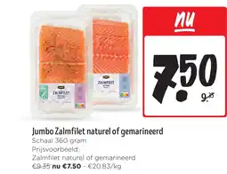 Jumbo Jumbo Zalmfilet naturel of gemarineerd aanbieding