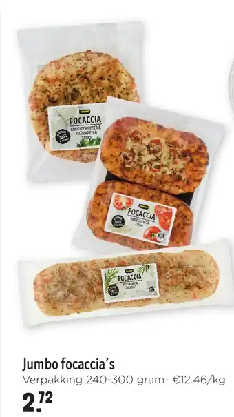 Jumbo Jumbo focaccia's aanbieding