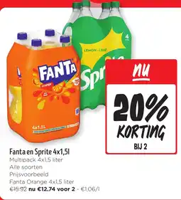 Jumbo Fanta en Sprite aanbieding