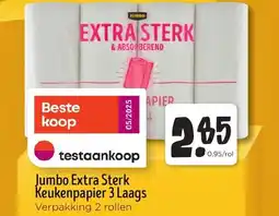 Jumbo Jumbo extra sterk keukenpapier 3 laags aanbieding