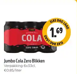 Jumbo Jumbo Cola Zero Blikken aanbieding