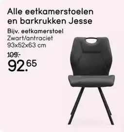 Leen Bakker Alle eetkamerstoelen en barkrukken Jesse aanbieding