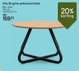 Leen Bakker Alle Brigitte eetkamertafels aanbieding