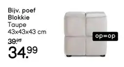 Leen Bakker Poef blokkie aanbieding