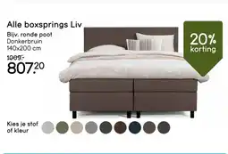 Leen Bakker Alle boxsprings Liv aanbieding