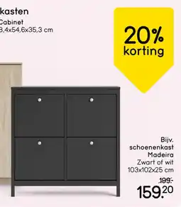 Leen Bakker Schoenenkast madeira aanbieding