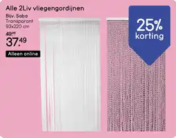Leen Bakker Alle 2Liv vliegengordijnen aanbieding
