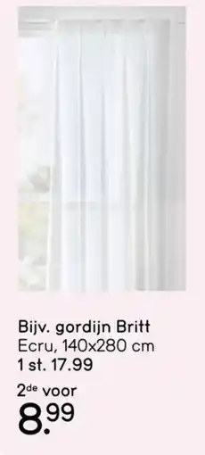 Leen Bakker Gordijn britt aanbieding