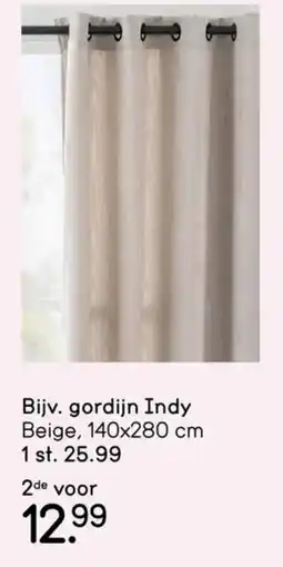 Leen Bakker Gordijn indy aanbieding