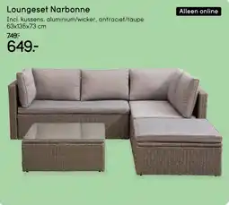 Leen Bakker Loungeset narbonne aanbieding