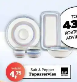 Salt & Pepper Tapasservies