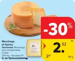 Carrefour Market Manchego of Ibérico aanbieding
