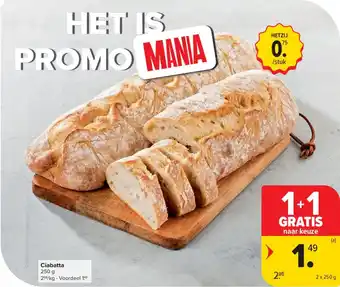 Carrefour Market Ciabatta aanbieding