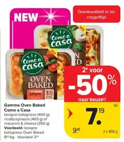 Carrefour Market Gamma oven baked come a casa aanbieding