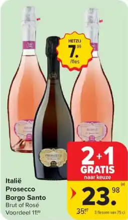 Carrefour Market Italië Prosecco Borgo Santo aanbieding