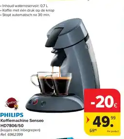 Carrefour Market Philips koffiemachine senseo HD7806/50 aanbieding