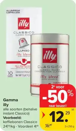 Carrefour Market Gamma illy aanbieding