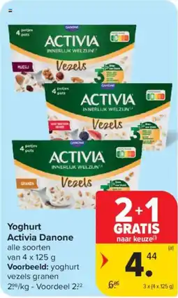 Carrefour Market Yoghurt Activia Danone aanbieding