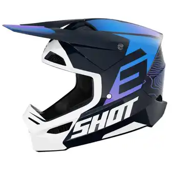Decathlon Shot Furious Helm - Apex Blue Glossy aanbieding