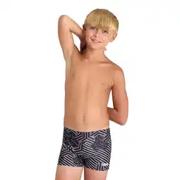 Decathlon Arena Jongens Zwembroek Kikko Pro Swim Short Zwart/Multi aanbieding