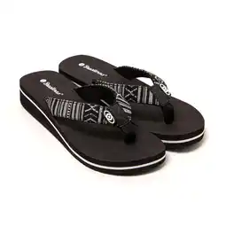 Decathlon Strand slippers voor dames Brasileras Zwart met rubberen zool aanbieding