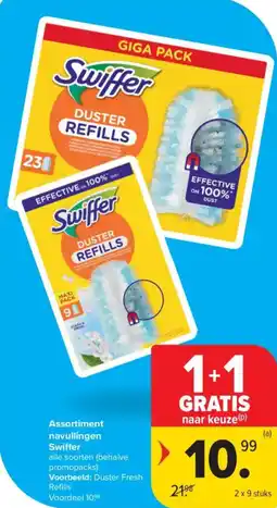 Carrefour Market Assortiment navullingen swiffer aanbieding