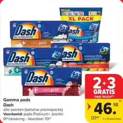 Carrefour Market Gamma pods Lenor aanbieding