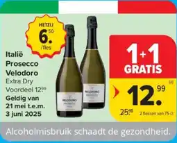 Carrefour Market Italië Prosecco Velodoro aanbieding