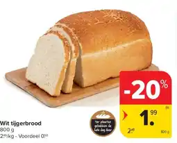Carrefour Market Wit tijgerbrood aanbieding