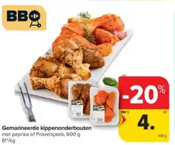 Carrefour Market Gemarineerde kippenonderbouten aanbieding