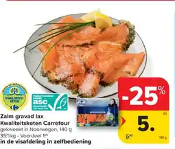 Carrefour Market Zalm gravad lax kwaliteitsketen carrefour aanbieding