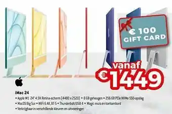 Exellent Apple imac 24 aanbieding