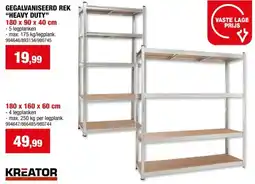 Hubo Kreator KRT674001 opbergrek 180x90x40 cm metaal/hout aanbieding