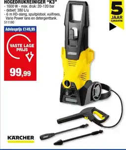 Hubo Karcher K3 hogedrukreiniger aanbieding