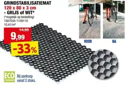 Hubo Grindstabilisatiemat 119x80x3 cm wit aanbieding