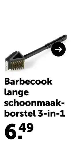 AVEVE Barbecook lange schoonmaak- borstel 3-in-1 aanbieding